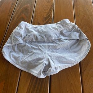 white lululemon shorts